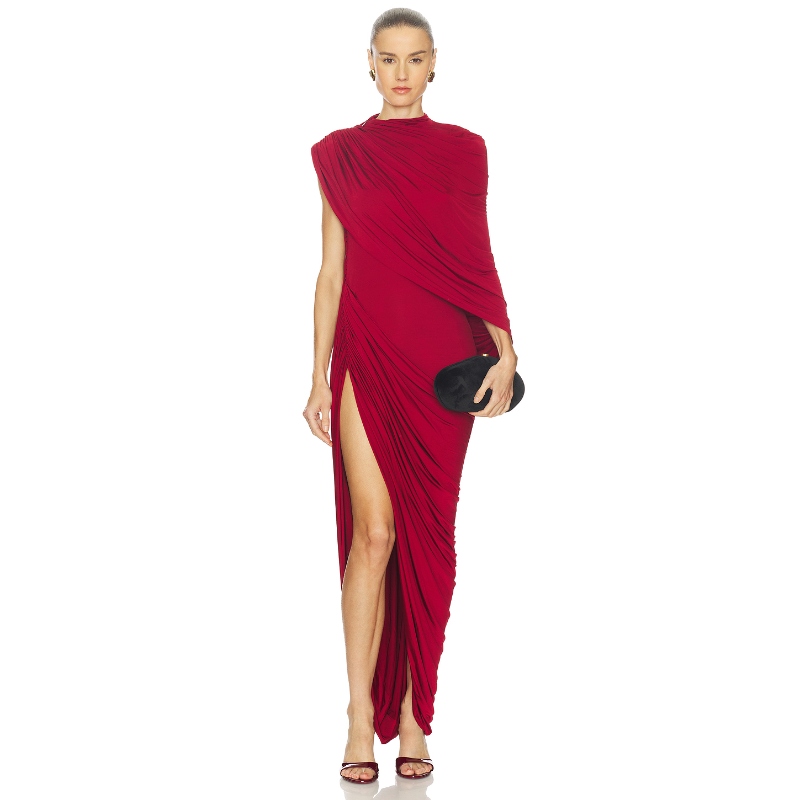 Camila Coelho ALONDRA 裙子 红色REVOLVE小众新款