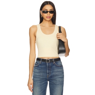 黄色 背心 y2k辣妹风REVOLVE CHRISTY PISTOLA