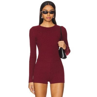 Lovers and Friends 圆领款 酒红色 y2k辣妹风REVOLV