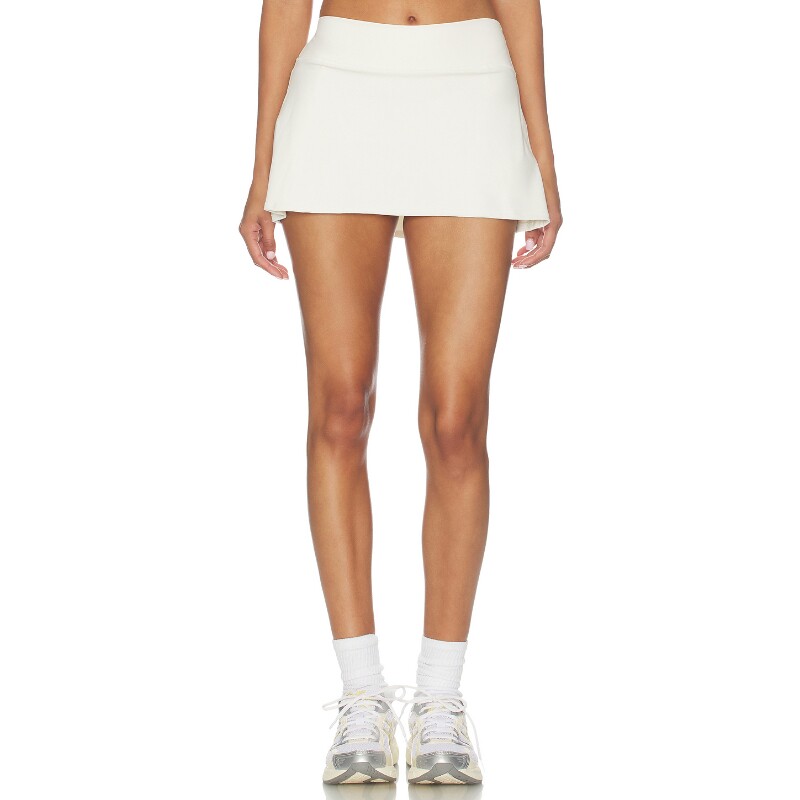 NikeSKIMS白色裤装翻边腰头辣妹风早秋新品高腰短款短裤REVOLVE