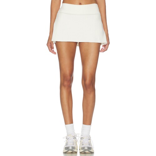 NikeSKIMS白色裤装翻边腰头辣妹风早秋新品高腰短款短裤REVOLVE