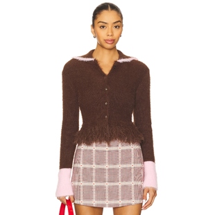 棕色REVOLVE小众新款 Maude 开衫 IZZY Club