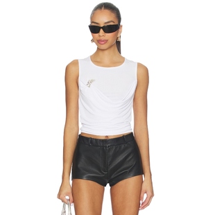 冬季 上装 内搭 Barton 白色y2k辣妹风REVOLVE小众新款 Kate