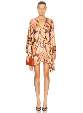 Alexis LISHAN 裙子 revolve小众新款 桃红色