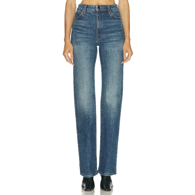 KHAITE DANIELLE 牛仔裤 蓝色 美式复古风REVOLVE小众新款