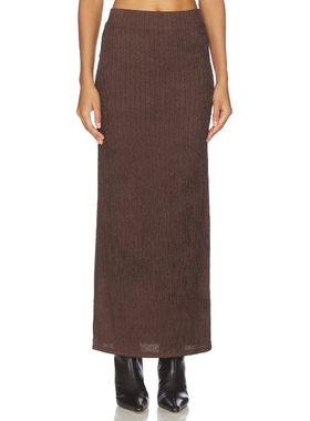 4th & Reckless TANEA 针织裙 巧克力色REVOLVE小众新款