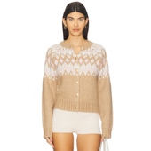 America PARIS 开衫 525 棕黄色REVOLVE小众新款