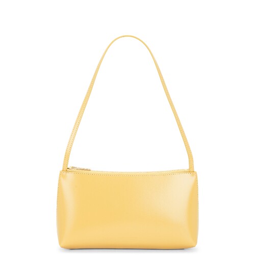 Mansur Gavriel黄色皮革单肩包通勤风秋冬拉链通勤手提包REVOLVE