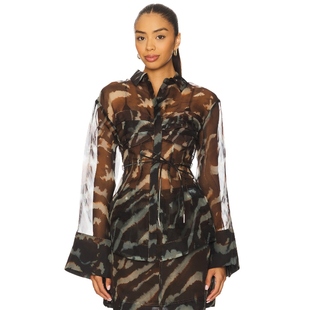 棕色REVOLVE小众新款 衬衫 CLEA AMUR