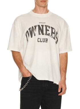 REPRESENT OWNERS CLUB T恤 白色REVOLVE小众新款