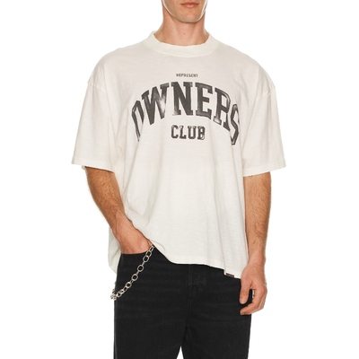 REPRESENT OWNERS CLUB T恤 白色REVOLVE小众新款