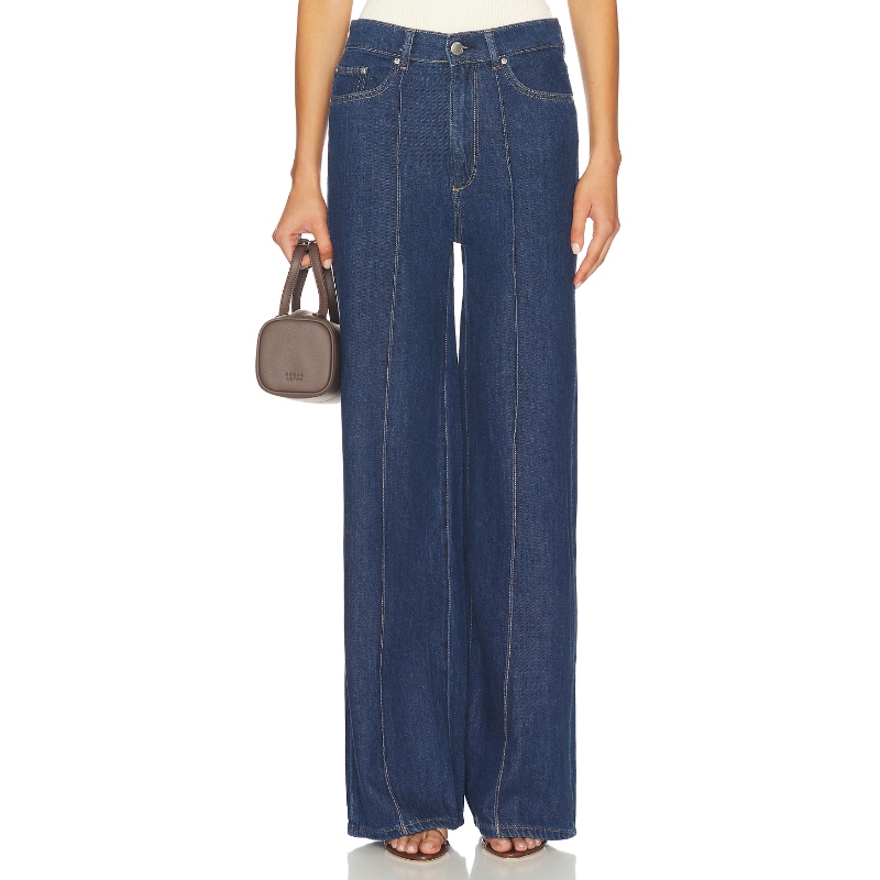 DL1961 HEPBURN 阔腿 蓝色 美式复古风REVOLVE小众新款