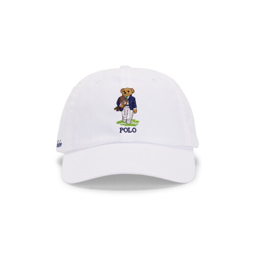 Polo Ralph Lauren白色刺绣弯檐棒球帽子通勤百搭风秋冬新REVOLVE