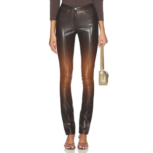 GCDS ZIPPERS FADED 长裤 棕色 美式休闲风REVOLVE小众新款