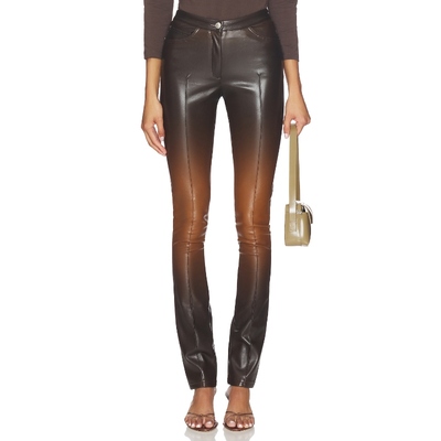 GCDS ZIPPERS FADED 长裤 棕色 美式休闲风REVOLVE小众新款