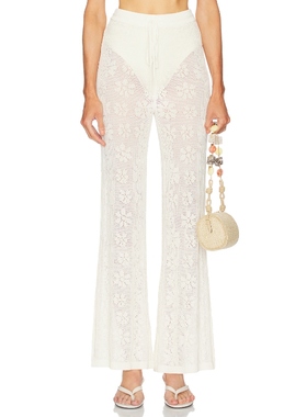 [冬季新品] ASTA RESORT 白色美式休闲风裤子REVOLVE小众新款