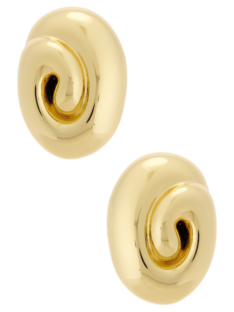 Lele Sadoughi SPIRAL DOME 夹式耳环 revolve小众新款 金属金色