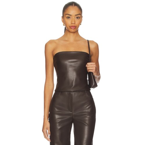 CULTNAKED KILLA 上装 棕色 y2k辣妹风REVOLVE小众新款