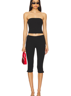 [店铺主推]MORE TO COME SIARA 卡普里套装 黑色REVOLVE小众新款