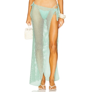 Sarong Bananhot Midi Net 青色REVOLVE小众新款