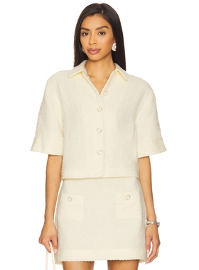 [冬季新品]SIMKHAI KHLOE 系扣上装 象牙白REVOLVE小众新款