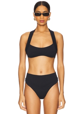 F E L L A Mikey Bikini Top 黑色 y2k辣妹风REVOLVE新款