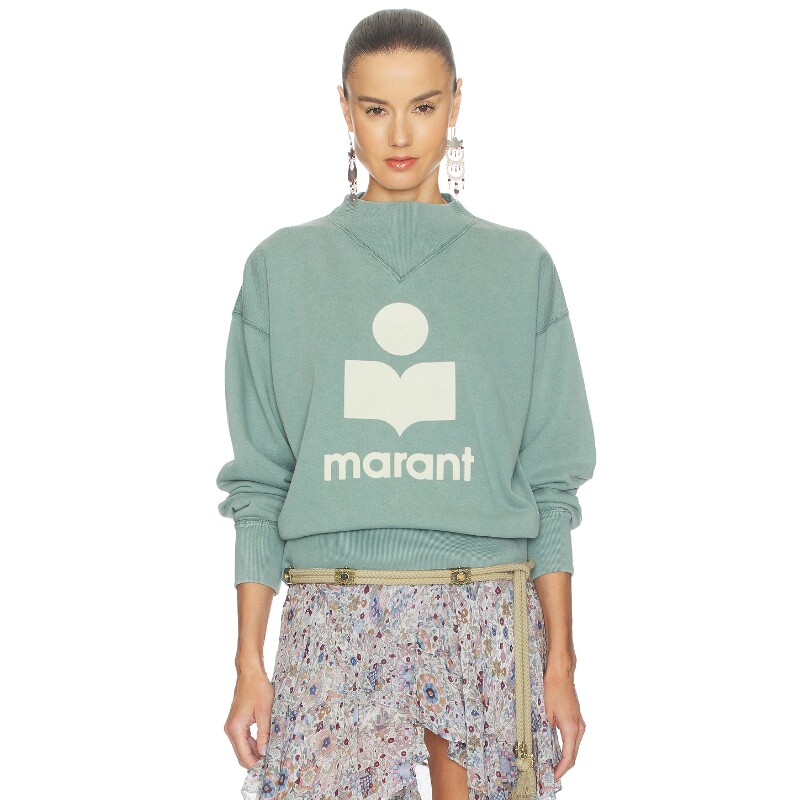 Isabel Marant Etoile浅绿卫衣印花圆领休闲REVOLVE