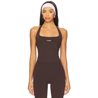 [春季新品]FORM 吊带背心上装 棕色运动复古风REVOLVE小众