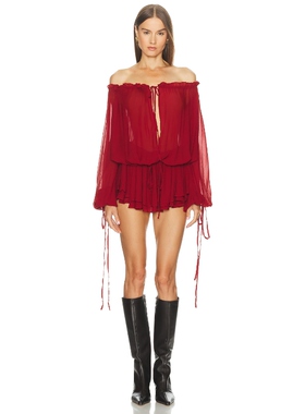 LOBA GABRIELLE 裙子 红色REVOLVE小众新款