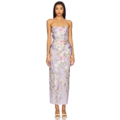 Lovers and Friends 野人凯特同款 抹胸连衣裙修身 印花长裙REVOLVE