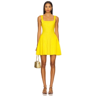 Olivia 黄色 爱丽丝.奥利维亚 连衣裙 REVOLVE小众 VERA Alice