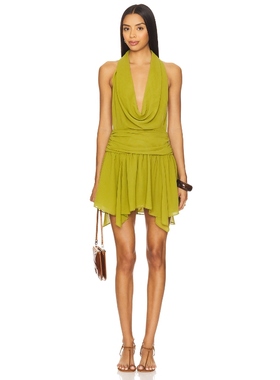 Lovers and Friends DEMI 裙子 绿色REVOLVE小众新款