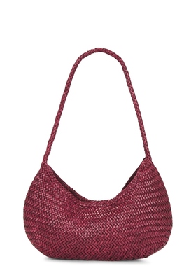 Dragon Diffusion 单肩包红色复古风编织手提包REVOLVE小众新款