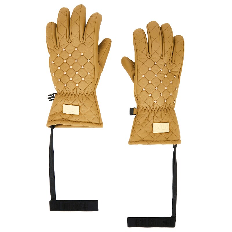 Goldbergh 戈德堡 GLISTEN 手套 棕黄色REVOLVE小众新款