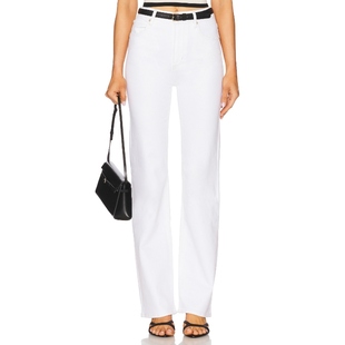 白色复古丹宁REVOLVE小众新款 FRAME 靴裤 ARROW THE