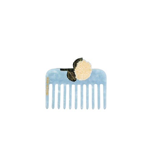 Solar Eclipse Hand-painted Hydrangea Pocket Comb  revolve小