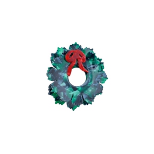 Solar Eclipse Hand-painted Origami Wreath Hairevolve小众新款
