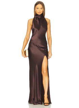 SAU LEE PENELOPE 裙子 棕色REVOLVE小众新款