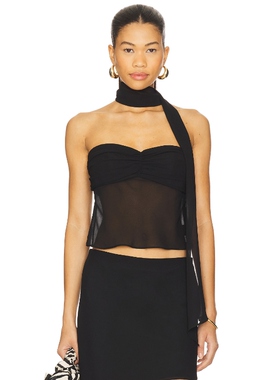 Lovers and Friends MARIAH 上装 黑色 y2k辣妹风REVOLVE