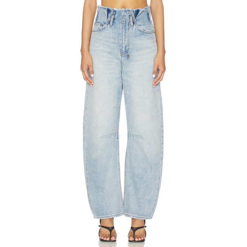Ksubi CUTOFF HI BARREL 牛仔裤 revolve小众新款 淡蓝色