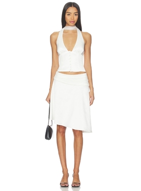 MAJORELLE CELESTE 上装 revolve小众新款 象牙白