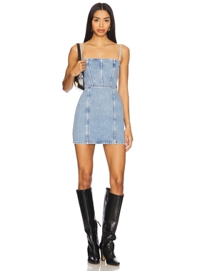 Icon Denim JUDY 裙子 蓝色REVOLVE小众新款