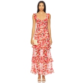 Love 红色REVOLVE小众新款 爱柠檬 For 长裙 Lemons AMBROSIA