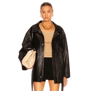 NOUR 新品 HAMMOUR ZAKARY 系腰带REVOLVE 羊皮外套 春季