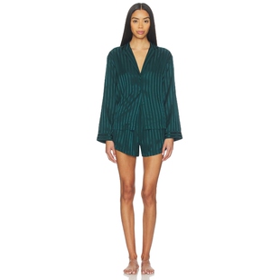深绿色REVOLVE小众新款 LUNYA 睡衣套装