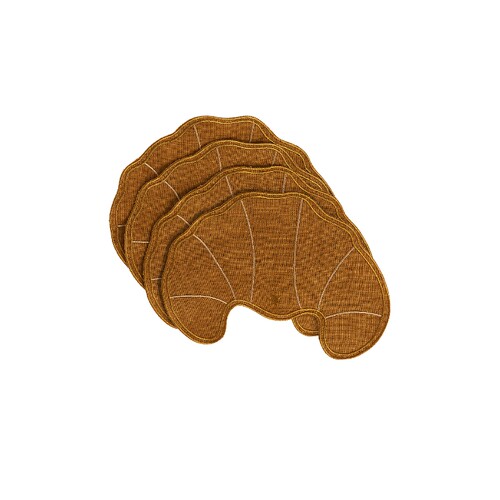 Maison Balzac Croissant Napkins Set Of 4  棕色 秋冬新品REVO