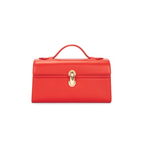 Savette SYMMETRY POCHETTE 包袋 橙色REVOLVE小众新款