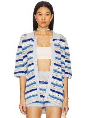 [冬季新品]Lovers and Friends LUCIA 开衫 蓝色REVOLVE小众