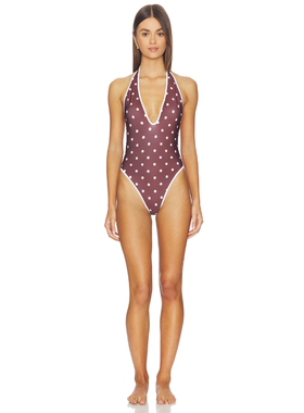 Rowen Rose V Neck Backless Swimsuit revolve小众新款