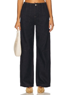 [冬季新品]Seventy + Mochi NOAH 阔腿蓝色美式复古风REVOLVE小众